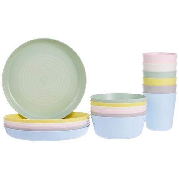IKEA Kalas Kids Dinner Set Colorful Shatterproof Mealtime Fun - Picture 1 of 4